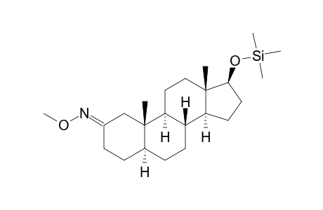 17.BETA.-[(TRIMETHYLSILYL)OXY]-5.ALPHA.-ANDROSTAN-2-ONE(2-O-METHYLOXIME)