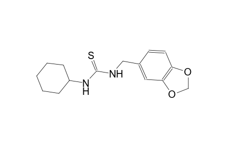 N-(1,3-benzodioxol-5-ylmethyl)-N'-cyclohexylthiourea