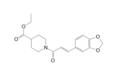 ethyl 1-[(2E)-3-(1,3-benzodioxol-5-yl)-2-propenoyl]-4-piperidinecarboxylate