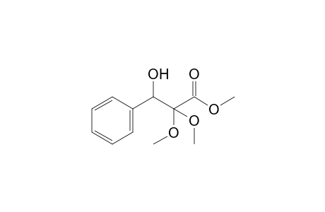 3-hydroxy-3-phenylpyruvic acid, methyl ester, 2-(dimethyl aectal)