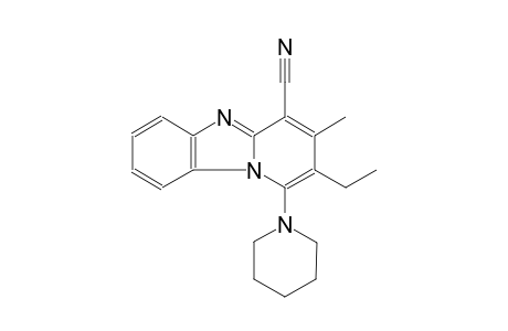 2-Ethyl-3-methyl-1-(1-piperidinyl)pyrido[1,2-a]benzimidazole-4-carbonitrile