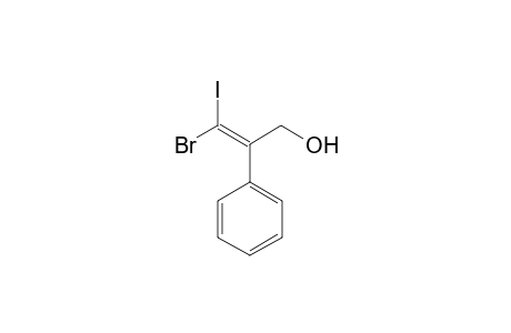 1-Bromo-1-iodo-2-phenylpropen-3-ol