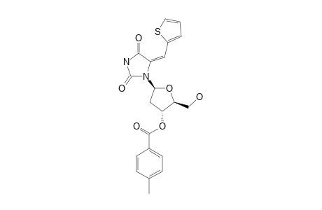 (Z)-1-[2-DEOXY-3-O-(4-METHYLBENZOYL)-BETA-ERYTHRO-PENTOFURANOSYL]-5-(2-THIENYLMETHYLENE)-2,4-IMIDAZOLIDINEDIONE