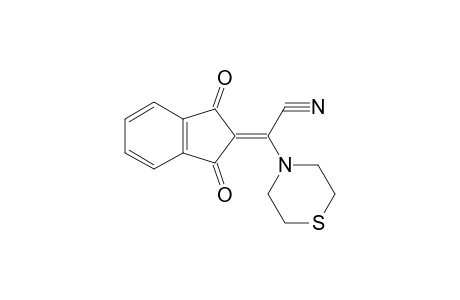 alpha-(1,3-dioxo-2-indanylidene)-4-thiomorpholineacetonitrile
