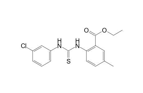 6-[3-(m-Chlorophenyl)-2-thioureido]-m-toluic acid, ethyl ester