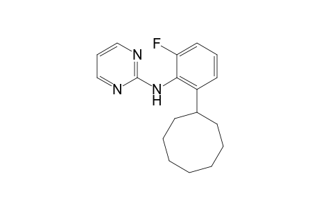 N-(2-Cyclooctyl-6-fluorophenyl)pyrimidin-2-amine