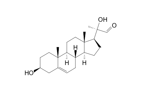 Pregn-5-ene-20-carboxaldehyde, 3,20-dihydroxy-, (3.beta.,20R)-