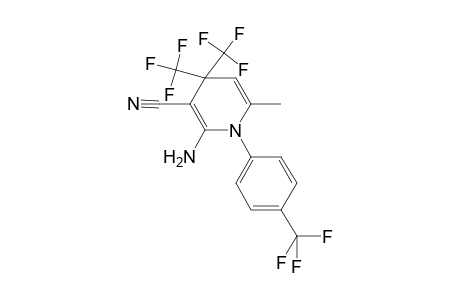 2-Amino-6-methyl-4,4-bis(trifluoromethyl)-1-[4-(trifluoromethyl)phenyl]-1,4-dihydro-3-pyridinecarbonitrile