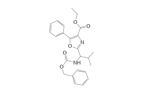 (S)-Ethyl 2-[1-(benzyloxycarbonylamino)-2-methylpropyl]-5-phenyloxazole-4-carboxylate