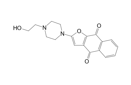 2-[4-(2-hydroxyethyl)-1-piperazinyl]benzo[f]benzofuran-4,9-dione