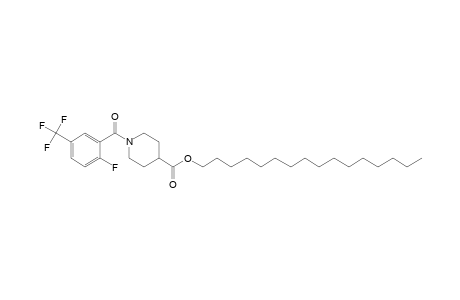 Isonipecotic acid, N-(2-fluoro-5-trifluoromethylbenzoyl)-, hexadecyl ester