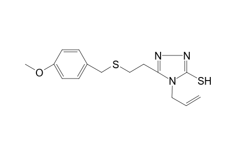 3-[2-[(4-methoxyphenyl)methylsulfanyl]ethyl]-4-prop-2-enyl-1H-1,2,4-triazole-5-thione