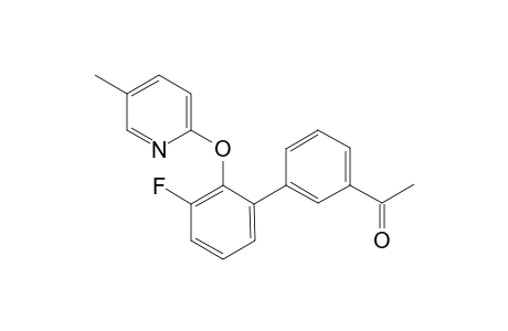 1-{3'-Fluoro-2'-[(5-methylpyridin-2-yl)oxy]-[1,1'-biphenyl]-3-yl}ethanone