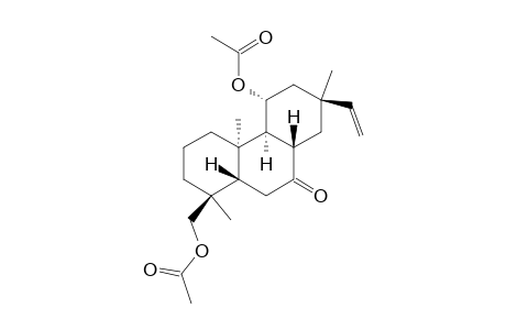 [(1S,4aR,4bS,5R,7S,8aS,10aS)-5-acetoxy-1,4a,7-trimethyl-9-oxo-7-vinyl-2,3,4,4b,5,6,8,8a,10,10a-decahydrophenanthren-1-yl]methyl acetate