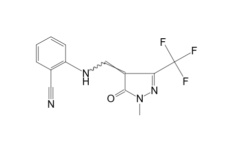 N-{[1-METHYL-5-OXO-3-(TRIFLUOROMETHYL)-2-PYRAZOLIN-4-YLIDENE]METHYL}ANTHRANILONITRILE