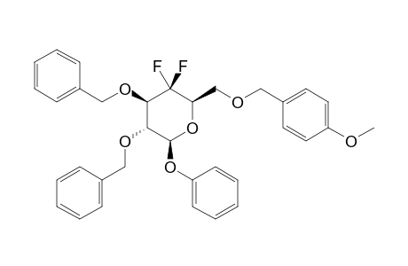 PHENYL-2,3-DI-O-BENZYL-4-DEOXY-4,4-DIFLUORO-6-O-PARA-METHOXYBENZYL-BETA-D-XYLO-HEXOPYRANOSIDE