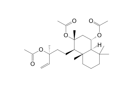 (+)-(1R,2R,4S,4aS,8aS)-4-Acetyloxy-1-((3S)-3-acetoxy-3-methyl-4-pentenyl)-2,5,5,8a-tetramethyl-decahydro-2-naphthalenyl acetate