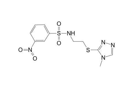 N-(2-[(4-Methyl-4H-1,2,4-triazol-3-yl)sulfanyl]ethyl)-3-nitrobenzenesulfonamide