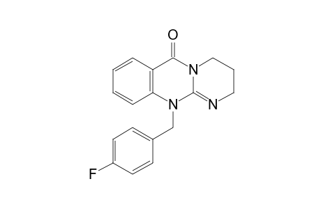 11-(p-fluorobenzyl)-2,3,4,11-tetrahydro-6H-pyrimido[2,1-b]quinazolin-6-one