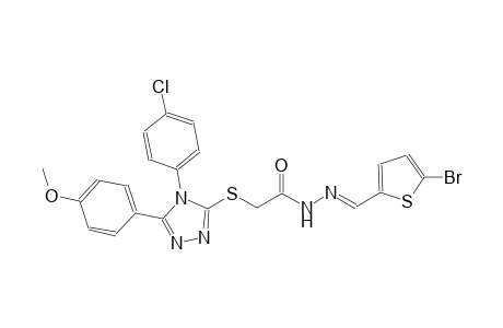 N'-[(E)-(5-bromo-2-thienyl)methylidene]-2-{[4-(4-chlorophenyl)-5-(4-methoxyphenyl)-4H-1,2,4-triazol-3-yl]sulfanyl}acetohydrazide