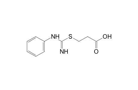 3-[(N-phenylamidino)thio]propionic acid