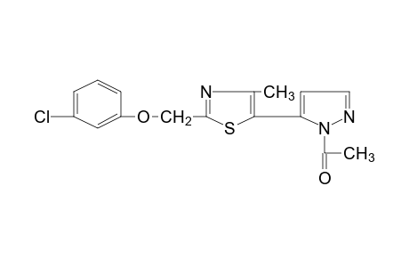 1-Acetyl-5-{2-[(m-chlorophenoxy)methyl]-4-methyl-5-thiazolyl}pyrazole