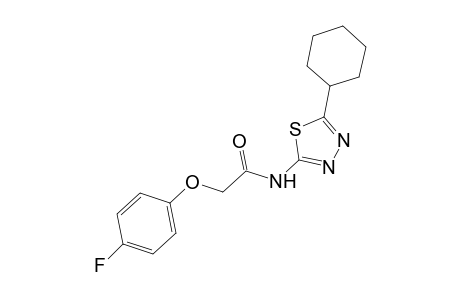 N-(5-cyclohexyl-1,3,4-thiadiazol-2-yl)-2-(4-fluorophenoxy)acetamide