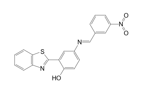 2-(2-Benzothiazolyl)-4-(3-nitrobenzylideneamino)phenol