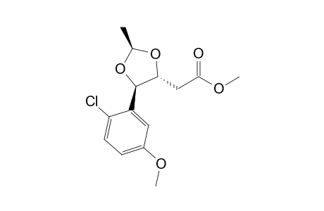 2-[(2S,4R,5R)-5-(2-chloro-5-methoxy-phenyl)-2-methyl-1,3-dioxolan-4-yl]acetic acid methyl ester