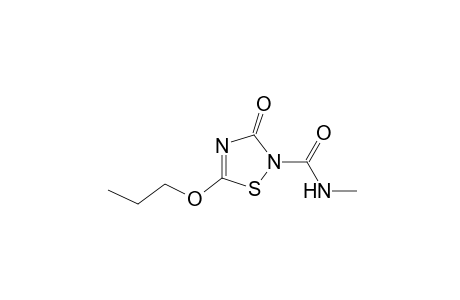 N-methyl-3-oxo-5-propoxy-delta 4-1,2,4-thiadiazoline-2-carboxamide