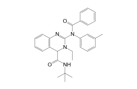 N-(tert-Butyl)-3-ethyl-2-[N-(m-tolyl)benzamido]-3,4-dihydroquinazoline-4-carboxamide