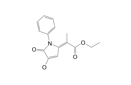 (E)-3-Hydroxy-5-[1-(ethoxycarbonyl)ethylidene]-1-phenyl-2,5-dihydropyrrol-2-one