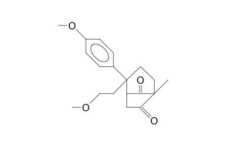 2-Methoxyethyl-endo-2-(4-methoxy-phenyl)-5-methyl-bicyclo(3.2.1)-octane-6,8-dione