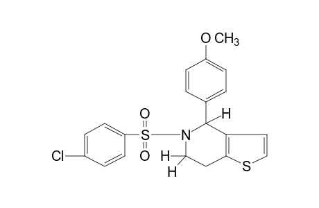 5-[(p-chlorophenyl)sulfonyl]-4-(p-methoxyphenyl)-4,5,6,7-tetrahydrothieno[3,2-c]pyridine