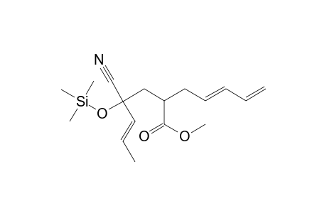 (4E)-2-[(3E)-2-CYANO-2-(TRIMETHYLSILYLOXY)-3-PENTENYL]-4,6-HEPTADIENOIC-ACID-METHYLESTER,ISOMER-#1