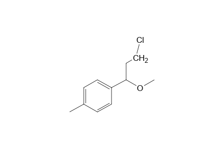 alpha-(2-chloroethyl)-p-methylbenzyl methyl ether