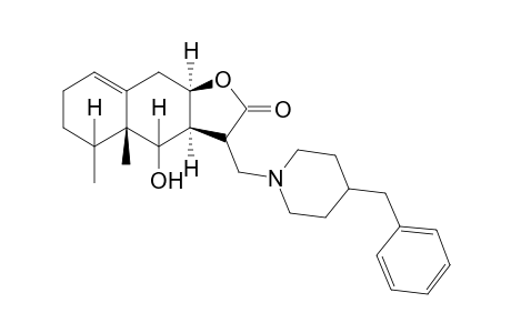 (3S,3aS,4S,4aR,5S,9aR)-3-[(4-benzyl-1-piperidinyl)methyl]-4-hydroxy-4a,5-dimethyl-3a,4,4a,5,6,7,9,9a-octahydronaphtho[2,3-b]furan-2(3H)-one