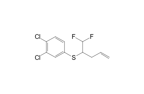 1,2-dichloro-4-[1-(difluoromethyl)but-3-enylsulfanyl]benzene