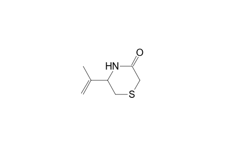 3-Thiomorpholinone, 5-(1-methylethenyl)-