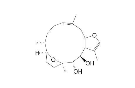 6,9-Epoxycyclotetradeca[b]furan-4,5-diol, 4,5,6,7,8,9,10,11,12,15-decahydro-3,6,10,14-tetramethyl-, (4R*,5S*,6R*,9S*,10R*,13E)-(+)-