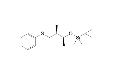 (1S,2S)-tert-Butyl [1,2-dimethyl-3-(phenylsulfanyl)propoxy]dimethylsilane