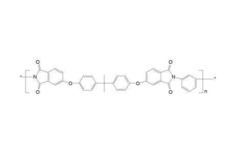 Poly(etherimide) based on m-phenylenediamine/phthalic imide and bisphenol a