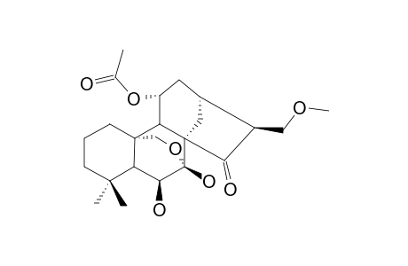 ADENOLIN-D;6-BETA,7-BETA-DIHYDROXY-11-ALPHA-ACETOXY-16-BETA-METHOXYMETHYL-ENT-7,20-EPOXY-KAURAN-15-ONE