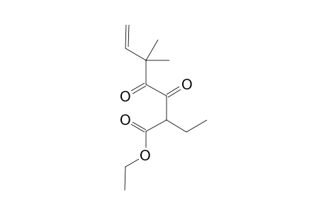 Ethyl 5,5-dimethyl-2-ethyl-3,4-dioxohept-6-enoate