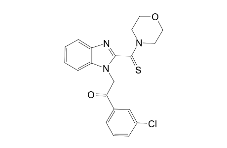 1-[2-(3-Chlorophenyl)-2-oxoethyl]-2-[(morpholine-4-yl)-thioxomethyl]benzimidazole