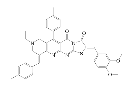 2-(3,4-dimethoxyphenylmethylene)-thiazolo[3',2':1,2]pyrimido[4,5-b][1,6]naphthyridine-3,5-dione