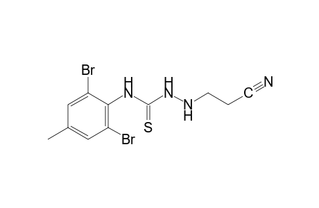 1-(2-cyanoethyl)-4-(2,6-dibromo-p-tolyl)-3-thiosemicarbazide