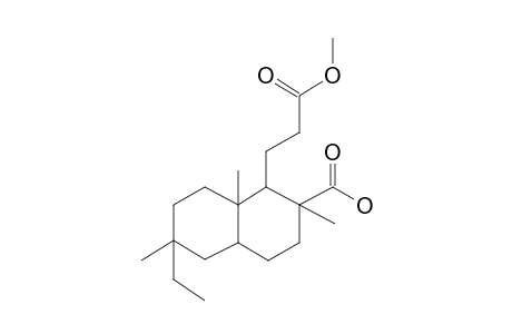 cis-6-Ethyl-cis-4A,trans-8A-perhydro-trans-1-(2-methoxycarbonylethyl)-trans-2,trans-6,8A-trimethylnaphthalene-2-carboxylic acid