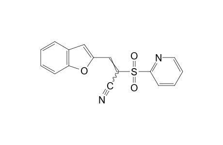 alpha-[(2-pyridyl)sulfonyl]-2-benzofuranacrylonitrile