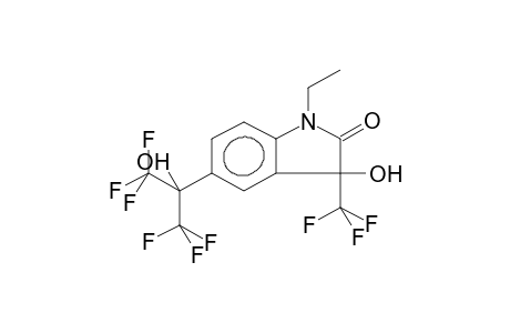 N-ETHYL-5-(ALPHA-HYDROXYHEXAFLUOROISOPROPYL)-3-HYDROXY-2-OXO-3-TRIFLUOROMETHYLINDOLINE
